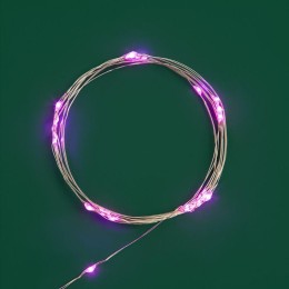 Гирлянда светодиодная "Роса" 2м 20LED роз. 2Вт 4.5В IP20 провод прозр. Neon-Night 303-007