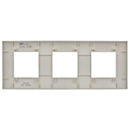 Рамка 3-м SKANDY SK-F03S серебр. IEK SK-M32-K23