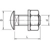 Комплект креп. M8х25 FRS 8х25 F (болт плос/гол.+гайка+шайба) OBO 6406998