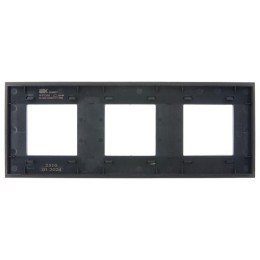 Рамка 3-м SKANDY SK-F23Bl стекло черн. IEK SK-M32-G-K02