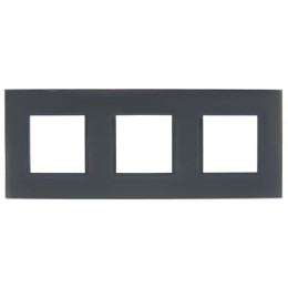 Рамка 3-м SKANDY SK-F23G стекло графит IEK SK-M32-G-K53