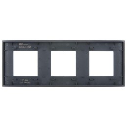 Рамка 3-м SKANDY SK-F23G стекло графит IEK SK-M32-G-K53
