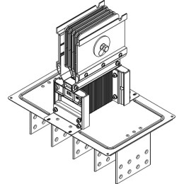 Секция фланцевая Тип1 630А Al 3L+N+PER IP55 тран. IEK LB-0630A4-35-F-F1
