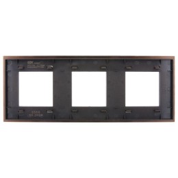 Рамка 3-м SKANDY SK-F33Br металл шоколад IEK SK-M32-M-K30