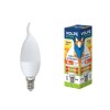Лампа светодиодная LED-CW37-6Вт/WW/E14/FR/O 6Вт свеча на ветру 3000К тепл. бел. E14 175-250В картон