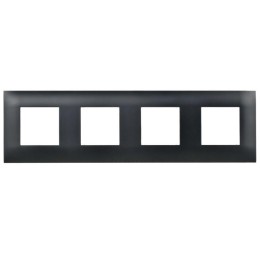 Рамка 4-м SKANDY SK-F04Bl черн. IEK SK-M42-K02