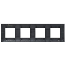 Рамка 4-м SKANDY SK-F04Bl черн. IEK SK-M42-K02