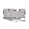 Клемма проходная зажим push-in 3 точки подключ. 10кв.мм сер. DKC VPR-10-TWIN-GY