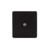 Розетка телевизионная TV СП ROUND MIELE оникс Kranz KR-78-0723-3