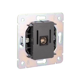 Розетка телевизионная TV СП ROUND MIELE оникс Kranz KR-78-0723-3