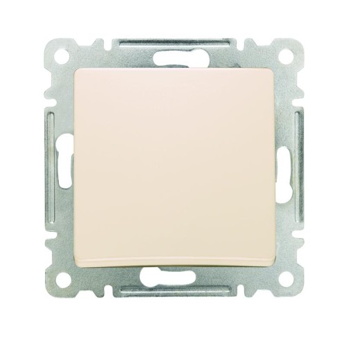 Выключатель 1-кл. СП Lillium IP20 механизм крем. Makel 30010001