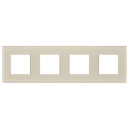 Рамка 4-м SKANDY SK-F24B стекло беж. IEK SK-M42-G-K10