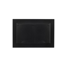 Розетка 2-м СП BRITE РСбш12-3-44-БрЧ 16А в сборе IP44 с крышкой черн. IEK BR-R26-16-44-K02-F
