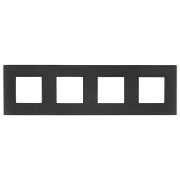 Рамка 4-м SKANDY SK-F24G стекло графит IEK SK-M42-G-K53