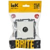 Розетка телевизионная оконечная TV СП Brite РТВ11-0-БрБ механизм бел. IEK BR-A10-O-K01