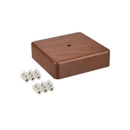 Коробка распаячная ОП 100х100х29 IP20 КМ41219-05 (6 клем. 6кв.мм) дуб IEK UKO10-100-100-029-K24