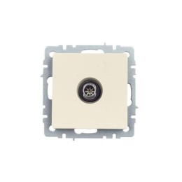 Розетка телевизионная оконечная TV СП Brite РТВ11-0-БрКр механизм беж. IEK BR-A10-O-K10