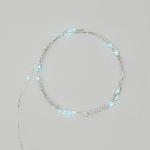 Гирлянда светодиодная "Роса" 2м 20LED бирюз. 2Вт 4.5В IP20 провод прозр. Neon-Night 303-004