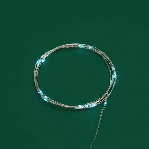 Гирлянда светодиодная "Роса" 2м 20LED бирюз. 2Вт 4.5В IP20 провод прозр. Neon-Night 303-004