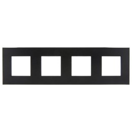 Рамка 4-м SKANDY SK-F34Bl металл черн. IEK SK-M42-M-K02