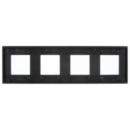 Рамка 4-м SKANDY SK-F34Bl металл черн. IEK SK-M42-M-K02