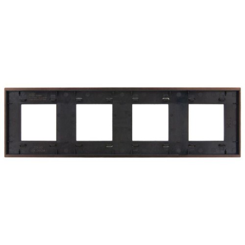 Рамка 4-м SKANDY SK-F34Br металл шоколад IEK SK-M42-M-K30