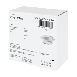 Спот 233 GU10х1 10Вт IP20 Voltega VGL7233DLB-01W