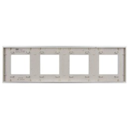 Рамка 4-м SKANDY SK-F34S металл серебр. IEK SK-M42-M-K23