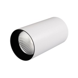 Светильник светодиодный накладной SP-POLO-R85-1-15W Warm White 40deg (White Black Ring) IP20 металл