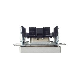 Розетка BRITE РС10-1-0-БрА 10А без заземл. без защ. шторок механизм алюм. IEK BR-R10-10-K47