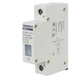Ограничитель перенапряжения ОПС1-C 1Р 10/40кА 230В GENERICA MOP20-1-C-G
