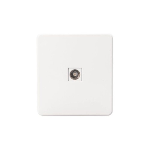 Розетка телевизионная TV СП ROUND MIELE перламутр Kranz KR-78-0723-1