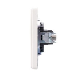 Розетка телевизионная TV СП ROUND MIELE перламутр Kranz KR-78-0723-1