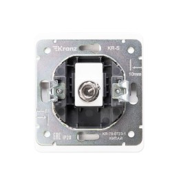 Розетка телевизионная TV СП ROUND MIELE перламутр Kranz KR-78-0723-1