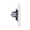 Розетка телевизионная TV СП ROUND MIELE перламутр Kranz KR-78-0723-1