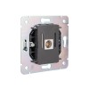 Розетка телевизионная TV СП ROUND MIELE перламутр Kranz KR-78-0723-1