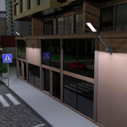 Кронштейн 500х150х120мм d48мм для уличных светильников с переменным углом GAUSS 903265105