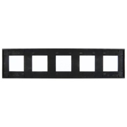 Рамка 5-м SKANDY SK-F35Bl металл черн. IEK SK-M52-M-K02