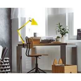 Светильник настольный KD-335 C07 40Вт E27 230В с метал. струбциной желт. Camelion 13880