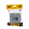 Розетка компьютерная + телевизионная 2-м Brite РТВ/РК12-БрА RJ45 кат.5E + TV механизм алюм. IEK BR-A