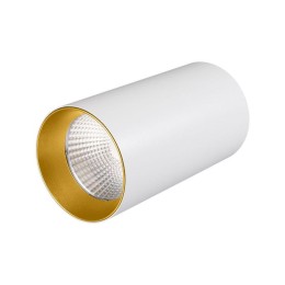 Светильник светодиодный накладной SP-POLO-R85-1-15W Warm White 40deg (White Gold Ring) IP20 металл A