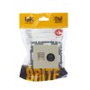 Розетка компьютерная + телевизионная 2-м Brite РТВ/РК12-БрКр RJ45 кат.5E + TV механизм беж. IEK BR-A