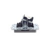 Розетка компьютерная + телевизионная 2-м Brite РТВ/РК12-БрС RJ45 кат.5E + TV механизм сталь IEK BR-A