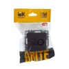 Розетка компьютерная + телевизионная 2-м Brite РТВ/РК12-БрТБ RJ45 кат.5E + TV механизм бронза IEK BR