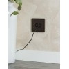 Розетка компьютерная + телевизионная 2-м Brite РТВ/РК12-БрТБ RJ45 кат.5E + TV механизм бронза IEK BR