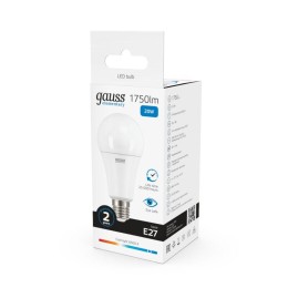 Лампа светодиодная Elementary 20Вт A60 грушевидная 6500К холод. бел. E27 1750лм GAUSS 23239