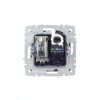 Розетка компьютерная + телевизионная 2-м Brite РТВ/РК12-БрЧ RJ45 кат.5E + TV механизм черн. IEK BR-A
