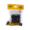 Розетка компьютерная + телевизионная 2-м Brite РТВ/РК12-БрЧ RJ45 кат.5E + TV механизм черн. IEK BR-A