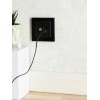 Розетка компьютерная + телевизионная 2-м Brite РТВ/РК12-БрЧ RJ45 кат.5E + TV механизм черн. IEK BR-A