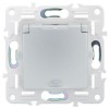 Розетка 1-м SKANDY 16А IP44 с заземл. защ. шторки с крышкой SK-R11S серебр. IEK SK-R16-16-44-K23